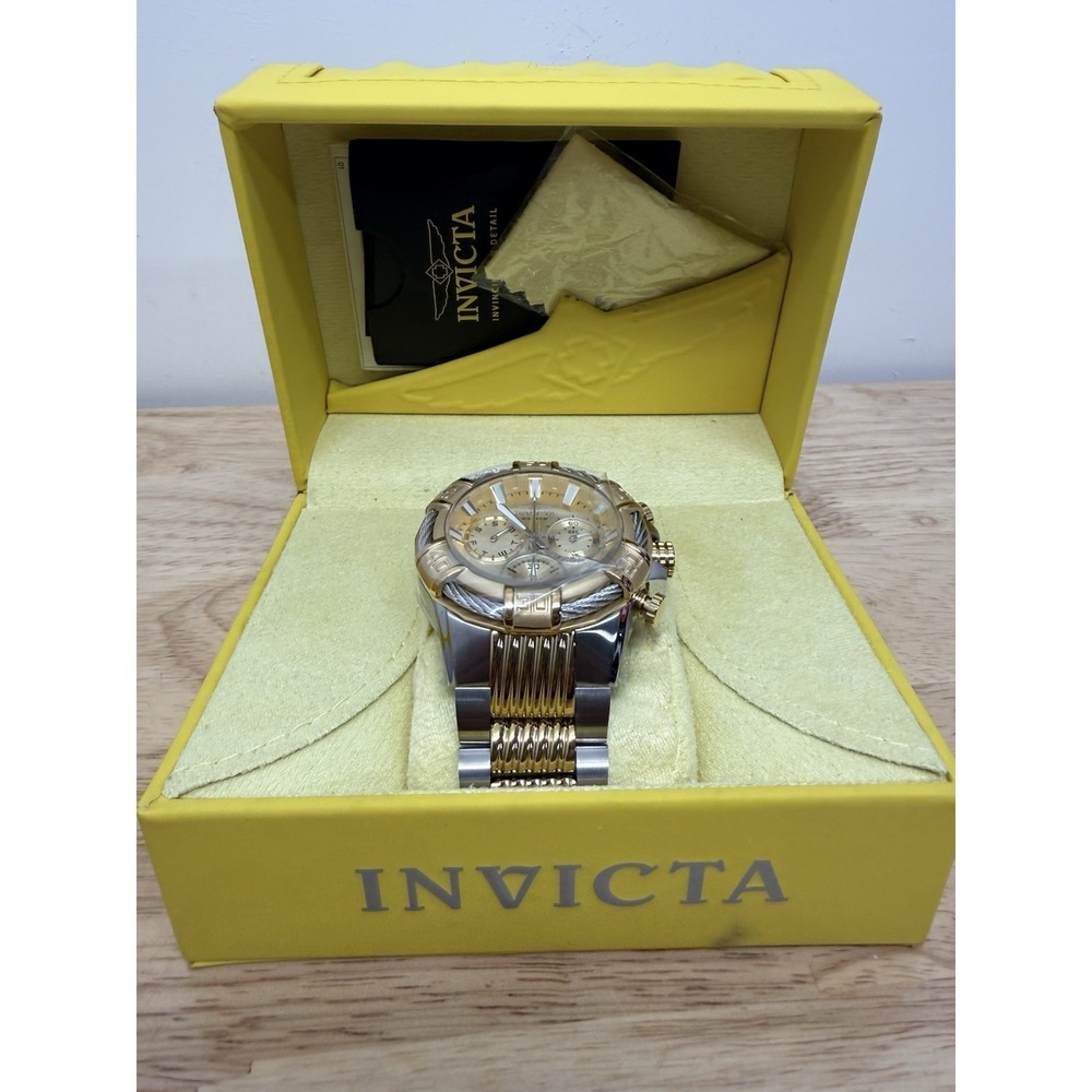 Invicta Bolt 25684 Men's Swiss Quartz Chronograph Two Tone Watch NEW Box Tags